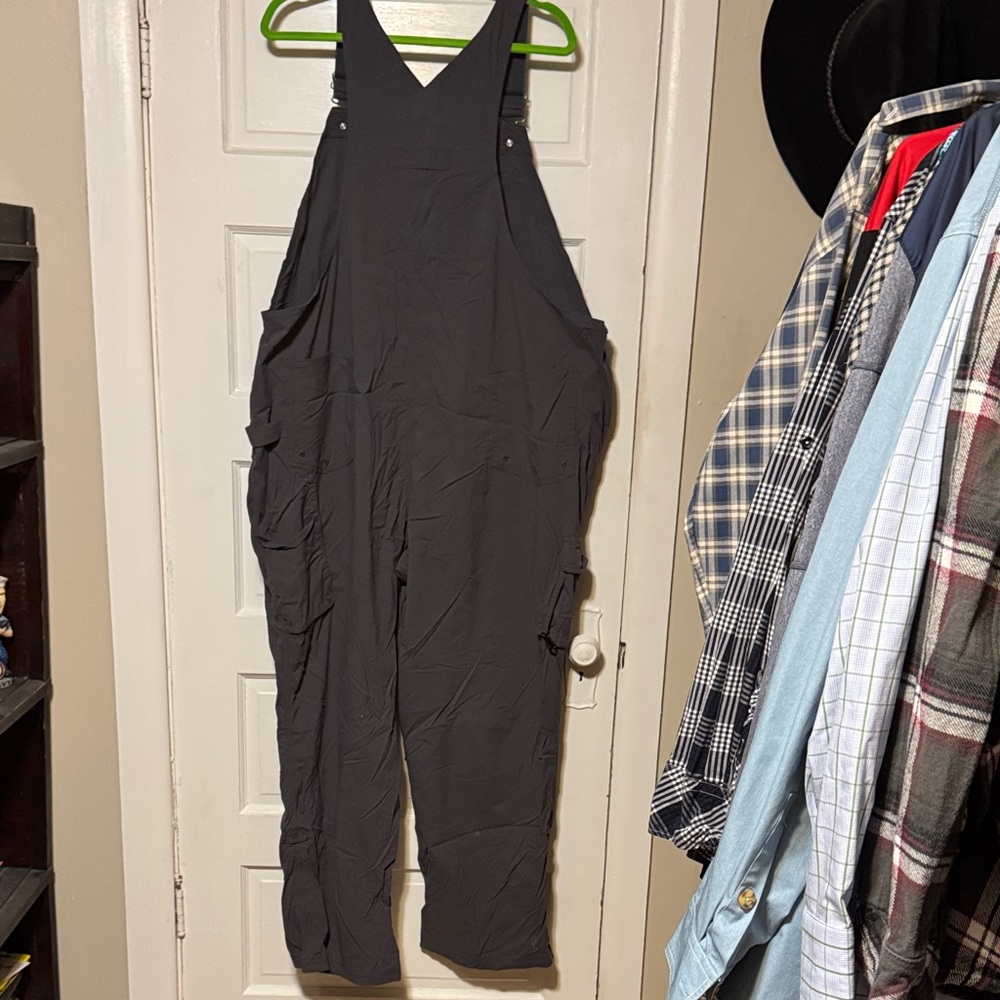 Duluth Trading Gray/Blue Gardening Overalls 3x - Picture 5 of 5